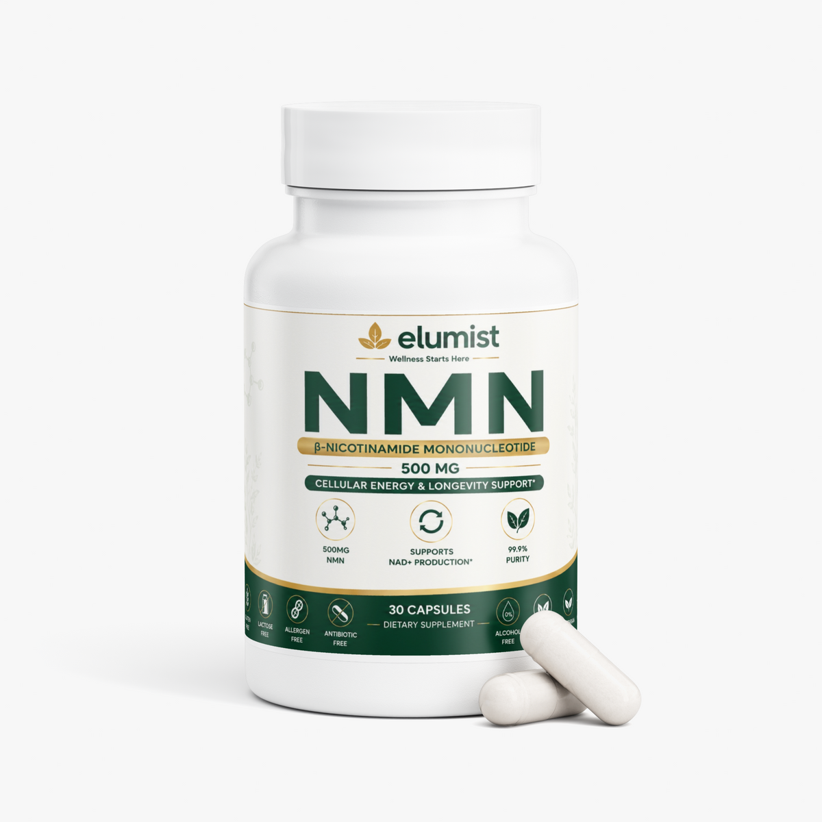NAD+ / NMN Supplement for Cellular Energy & Healthy Aging