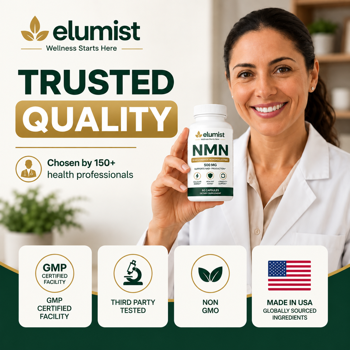 NAD+ / NMN Supplement for Cellular Energy & Healthy Aging