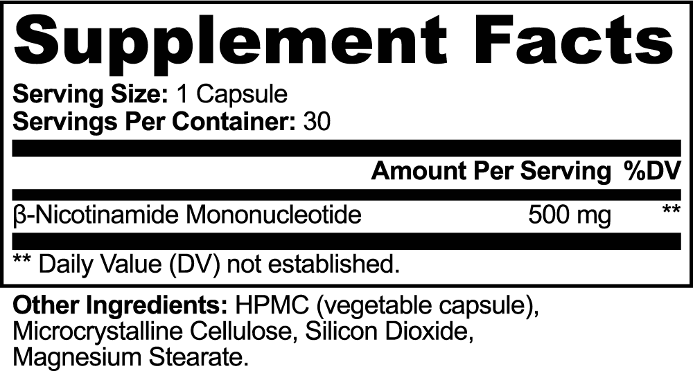 NAD+ / NMN Supplement for Cellular Energy & Healthy Aging
