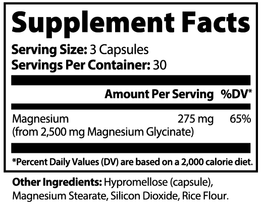 Pure Magnesium Glycinate for Relaxation & Recovery