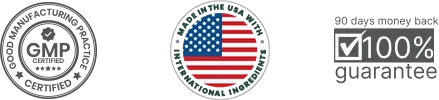 Good Manufacturing Practice GMP Certified, Made in USA with International Ingredients, 90 Days Money Back 100% Guarantee